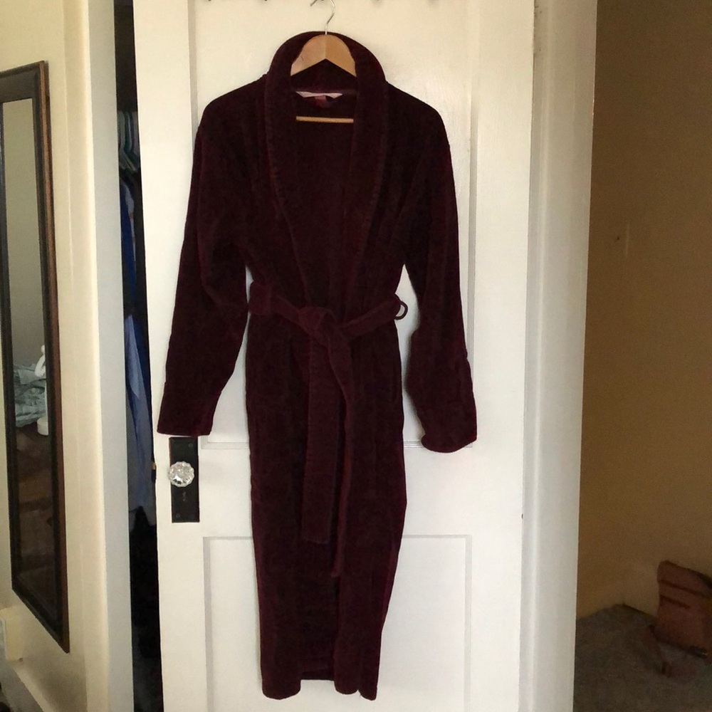 Victoria’s Secret Plush Bathrobe Burgundy XS